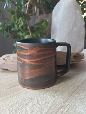 Starbucks 2022 Green Copper Swirl Mug